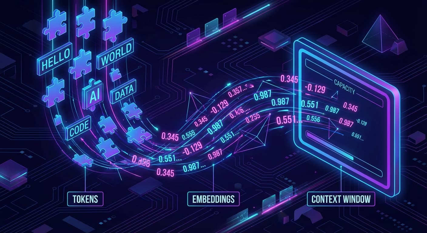 Tokens, Embeddings, and Context Windows: The LLM Glossary for Web Developers